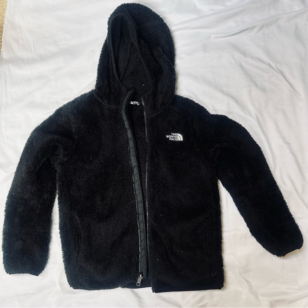 The North Face Black Fleece Jacket kids size 10/12
